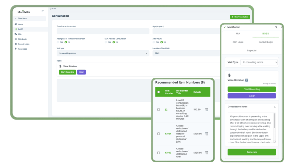 BOSS transparent with logic