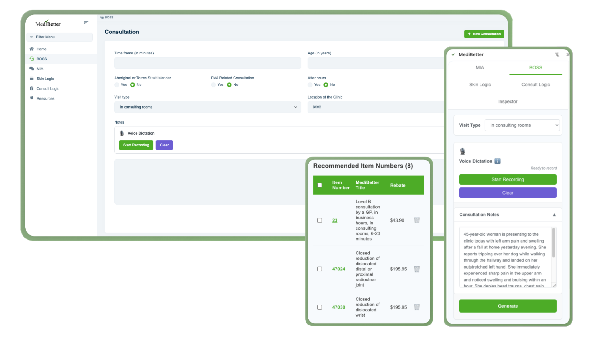 BOSS transparent with logic